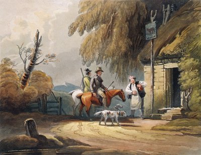 Sportsmen refreshing, pub. by J.Hassell, 1812 by Luke after Clennell